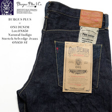 BURGUS PLUS × ONI DENIM Lot.ON850 Natural Indigo Stretch Selvedge Jeans ON850-ST画像