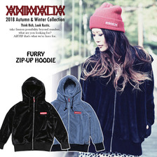 ANIMALIA Furry Zip-Up Hoodie AN18A-SW02画像