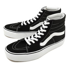 VANS SK8-HI PLATFORM 2.0 BLACK/TRUE WHITE VN0A3TKN6BT画像