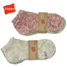 Hanes スニーカー イン ソックス スラブ 3P ノンパイル HMSCM401画像