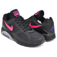 NIKE AIR MAX 180 BLACK / PINK BLAST - WOLF GREY AQ9974-001画像