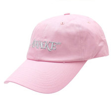 Awake NY METALLIC LOGO HAT PINK画像