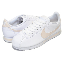NIKE WMNS CLASSIC CORTEZ LEATHER white/guava ice 807471-109画像