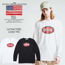 TOYPLANE L/S FACTORY LOGO TEE TP18-FTE02画像