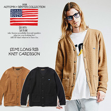 TOYPLANE SEMI LONG RIB KNIT CARDIGAN TP18-FKN01画像
