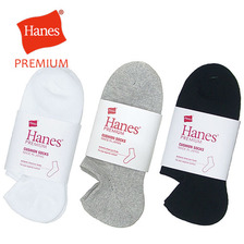 Hanes プレミアム クッションゴーストソックス ハーフパイル HMSAM401画像