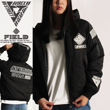 AVIREX Belle STREET GEAR FIELD WARM LINE HOODIE MA-1 6282045画像