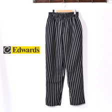 Edwards BASIC CHEF PANT BLACK/WHITE画像