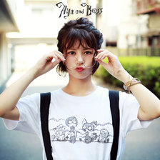 HTML ZERO3 &times; 吉崎綾 Aya and Boss S/S Tee T567画像