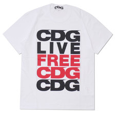 CDG C.L.F.C.C. TEE WHITE画像
