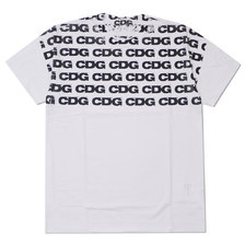 CDG HAND PRINT TEE WHITE画像