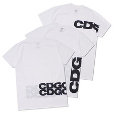 CDG × Hanes 3 TAGLESS T-SHIRTS WHITE画像