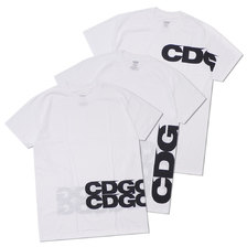CDG &times; Hanes 3 TAGLESS T-SHIRTS WHITE画像