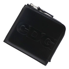 CDG ZIP WALLET BLACK画像