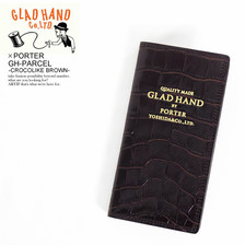 GLAD HAND &times; PORTER GH PARCEL -CROCOLIKE BROWN-画像