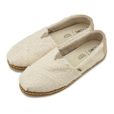 TOMS SHOES CLASSICS Natural Plush Faux Shearling 10012647画像