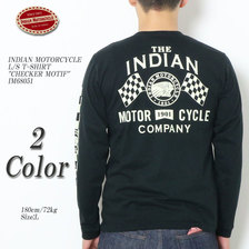 INDIAN MOTORCYCLE L/S T-SHIRT "CHECKER MOTIF" IM68051画像