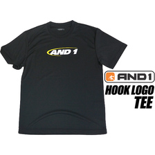 AND1 HOOK LOGO TEE black/white 8F101-81画像