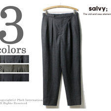 salvy; ADJUSTABLE TUCKED PANTS SV06-76M18C画像