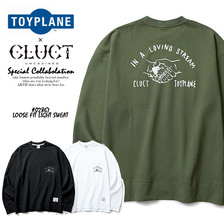CLUCT &times; TOYPLANE LOOSE FIT LIGHT SWEAT 02867画像