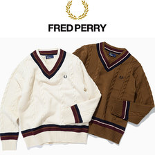FRED PERRY Tilden V-Neck Sweater JAPAN LIMITED F3195画像