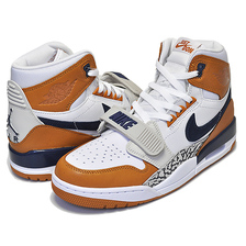 NIKE AIR JORDAN LEGACY 312 NRG "JUST DON" white/midnight navy-ginger AQ4160-140画像