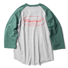 RADIALL OVAL - CREW NECK T-SHIRT 3Q/S (HEATHER GRAY)画像