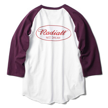 RADIALL OVAL - CREW NECK T-SHIRT 3Q/S (WHITE)画像
