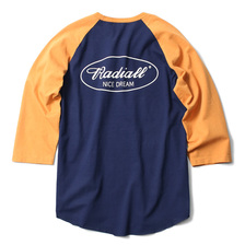 RADIALL OVAL - CREW NECK T-SHIRT 3Q/S (NAVY)画像