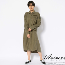 AVIREX Belle TENCEL MILITARY SHIRTS DRESS 6285028画像