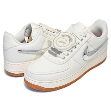 NIKE AIR FORCE 1 LOW TRAVIS SCOTT sail/sail-gum light brown AQ4211-101画像