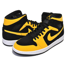 NIKE AIR JORDAN 1 MID black/university gold-whit 554724-071画像
