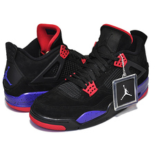 NIKE AIR JORDAN 4 RETRO NRG "RAPTORS" black/court purple AQ3816-065画像