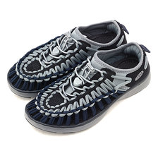 KEEN WOMEN UNEEK O2 Gray/Dark Navy 1019947画像
