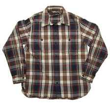 FULLCOUNT ORIGINAL CHECK NEL SHIRTS "SKUNK" 4005画像