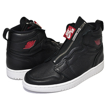 NIKE WMNS AIR JORDAN 1 HI ZIP black/gym red-phantom AT0575-006画像