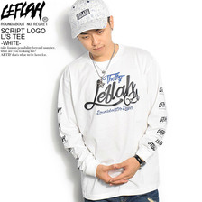 LEFLAH SCRIPT LOGO L/S TEE -WHITE- LEFLS25-1808SS画像