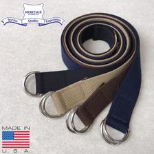 Heritage Leather Co. CANVAS RING BELT画像