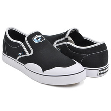 CONSOLIDATED SKATEBOARDS CANVAS CUBE SLIP ON BS5 BLACK画像