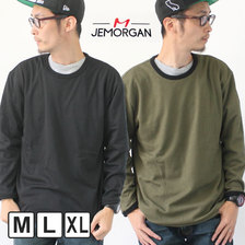 J.E.MORGAN リバーシブル ワッフル 長袖 クルーネック Tシャツ J8023画像