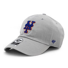'47 Brand NEW YORK METS CLEAN UP STRAPBACK GREY B-RGW16GWS-SM画像