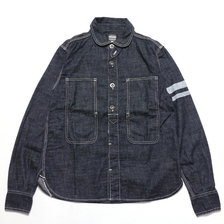 MOMOTARO JEANS 8oz特濃セルビッチ 出陣ジェイルポケットシャツ SJ191画像