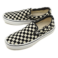 VANS JAPAN LTD SLIP-ON LITE BLK/WHT CHK V98LITE画像