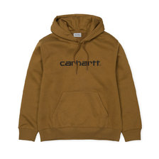 Carhartt HOODED CARHARTT SWEATSHIRT H.Brown/Black I025479-HZ90画像
