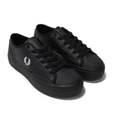 FRED PERRY HUGHES FLATFORM LOW COATED CAN BLACK B4331W-102画像