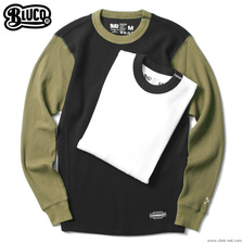 BLUCO 2PACK THERMAL SHIRTS -SETIN SLEEVE- C-PACK (IVO-BLK/ASH-CYT) OL-014-018画像