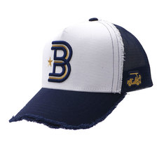 YOSHINORI KOTAKE DESIGN &times; BEAMS GOLF B LOGO MESH CAP NAVY画像