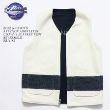 Buzz Rickson's AVIATION ASSOCIATES U.S.NAVY BLANKET VEST REVERSIBLE BR14183画像