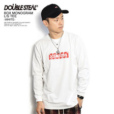 DOUBLE STEAL BOX MONOGRAM L/S TEE -WHITE- 984-14037画像