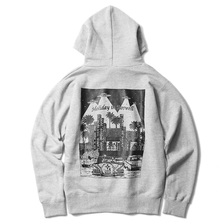 RADIALL HOLIDAY - HOODIE SWEATSHIRT L/S (HEATHER GRAY)画像